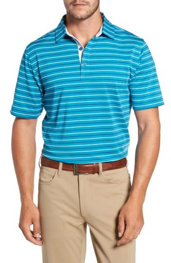 Men's Bobby Jones Xh2o Tavern Stripe Polo - Blue