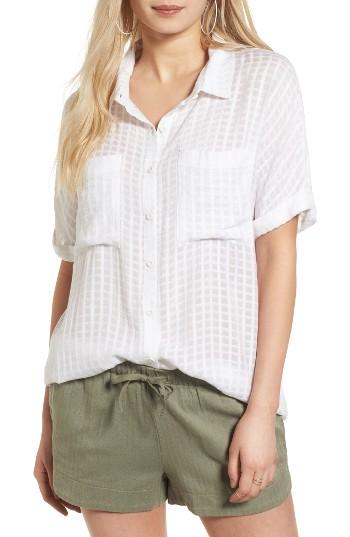 Women's Rvca Afterwards Windowpane Top