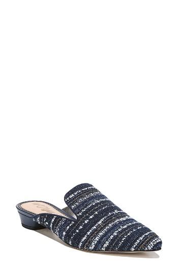 Women's Sam Edelman Ansley Pointy Toe Loafer Mule .5 M - Blue