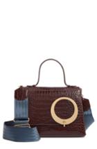 Trademark Harriet Leather Shoulder Bag - Brown