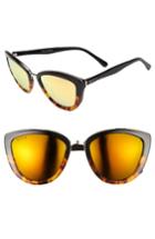 Women's Diff Rose 56mm Cat Eye Sunglasses - White/ Red