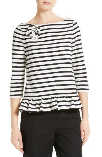 Women's Kate Spade New York Stripe Corsage Tee