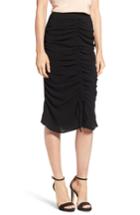 Women's Chelsea28 Ruched Pencil Skirt, Size - Black
