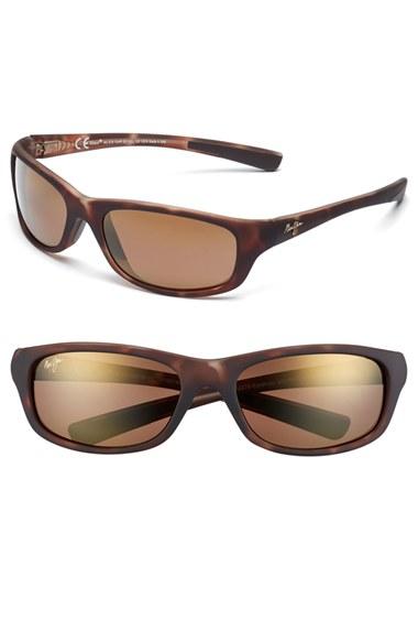 Men's Maui Jim 'kipahulu - Polarizedplus2' 59mm Sunglasses - Matte Tortoise Bronze