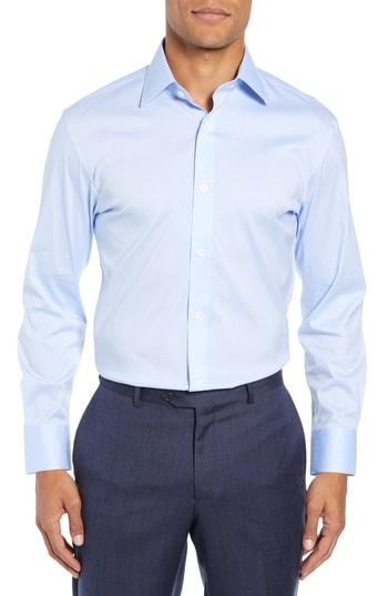 Men's Bonobos Slim Fit Solid Dress Shirt .5 32 - Blue