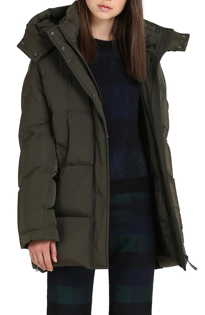 Women's Woolrich Aurora Water Repellent Puffy Down Coat - Green