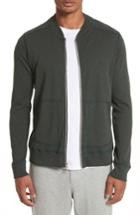 Men's Wings + Horns Slub Ribbed Bomber Jacket - Green