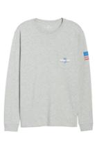 Men's Vineyard Vines Marlin 98 Long Sleeve Pocket T-shirt, Size - Grey