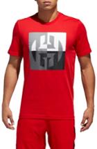 Men's Adidas Harden Logo T-shirt, Size - Red