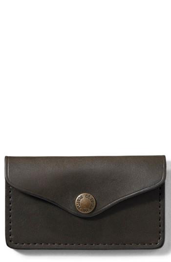 Men's Filson Snap Leather Wallet - Green