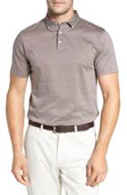 Men's Peter Millar Flats Polo, Size - Brown