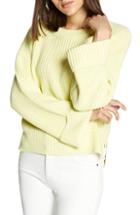 Women's Sanctuary Bell Sleeve Shaker Sweater, Size - Yellow