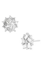 Women's Bony Levy Diamond Baguette Flower Stud Earrings (trunk Show Exclusive)