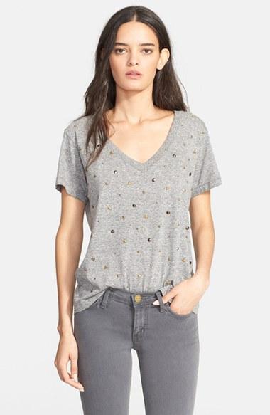 Women's Current/elliott 'the V-neck' Tee - Grey