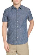 Men's Lucky Brand Leaf Print Chambray Shirt