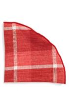 Men's Alexander Olch Plaid Pocket Round, Size - Red