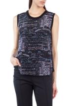 Women's Akris Punto Twilight Print Silk & Wool Top