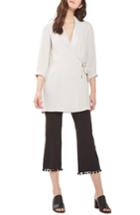 Women's Topshop Wrap Blazer Dress Us (fits Like 0-2) - Beige