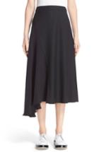 Women's Colovos Seasonless Asymmetrical Midi Skirt - Black