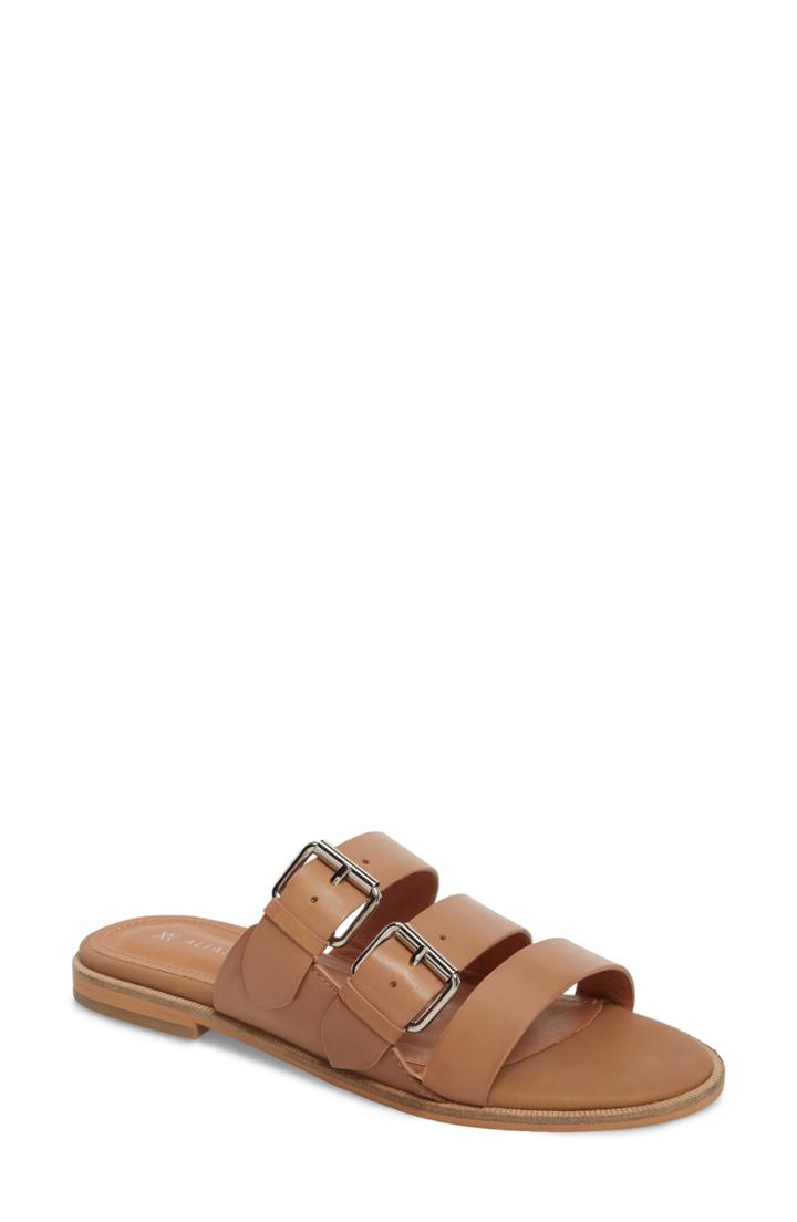 Women's Alias Mae Theatre Buckled Slide Sandal Us / 37eu - Brown
