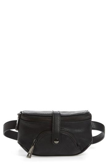 Malibu Skye Faux Leather Belt Bag - Black