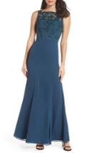 Women's Chi Chi London Embroidered Bodice Gown - Green