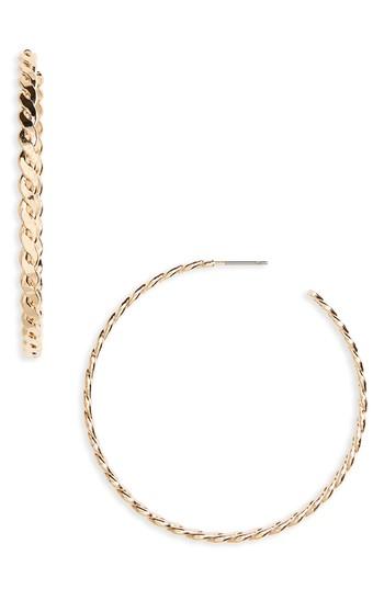 Women's Bp. Braided Metal Hoop Earrings