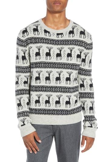 Men's Life/after/denim Cedar Slim Fit Crewneck Sweater - Grey