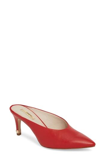 Women's Louise Et Cie Karas Pointy Toe Mule Pump M - Red