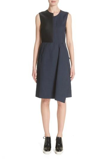 Women's Stella Mccartney Patchwork A-line Dress Us / 42 It - Black