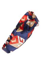 Gucci Logo Print Silk Head Wrap, Size - Blue