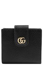 Women's Gucci Gg Marmont Leather Wallet - Black