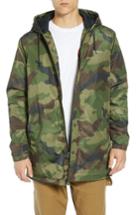 Men's Obey Singford Insulated Parka - Green
