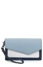Women's Botkier Cobble Hill Leather Continental Wallet - Blue