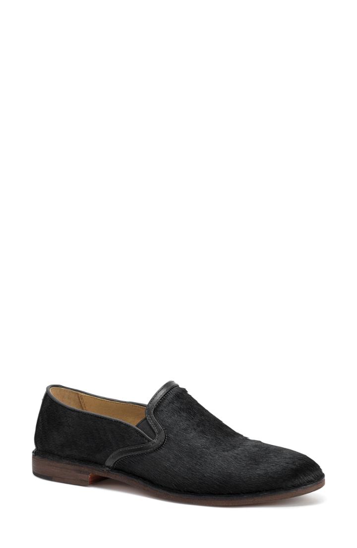 Women's Trask Ali Genuine Calf Hair Flat M - Black