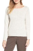 Petite Women's Eileen Fisher Organic Linen & Cotton Sweater, Size P - White