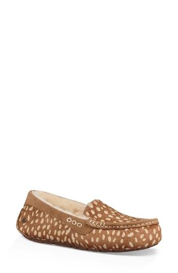 Women's Ugg Ansley Idyllwild Genuine Calf Hair Slipper M - Brown
