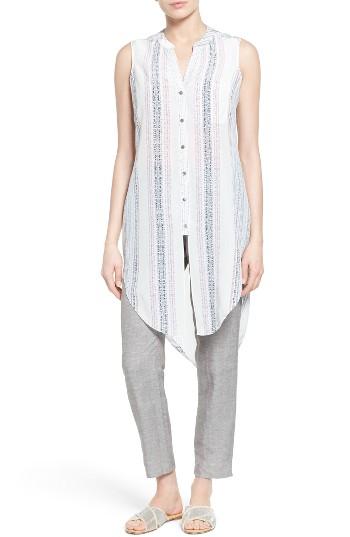 Women's Nic+zoe Stitch Lines Silk Tunic Tank