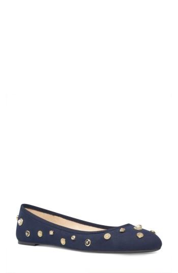 Women's Nine West Morton Skimmer Flat M - Blue