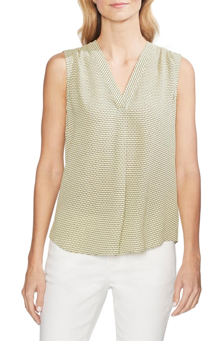 Women's Vince Camuto Linear Motion Blouse - Yellow