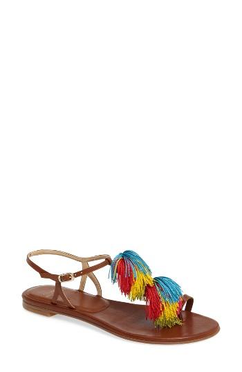 Women's Stuart Weitzman Jabow T-strap Sandal M - Brown