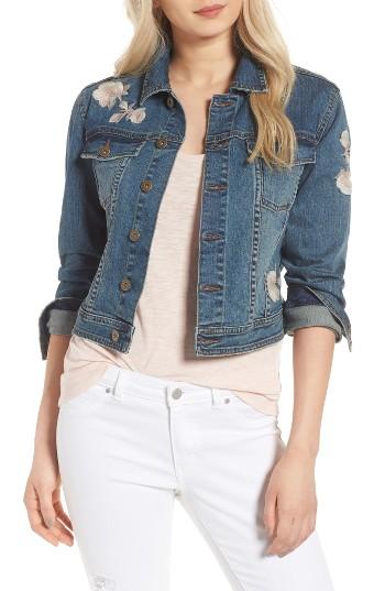 Women's Billy T Embroidered Denim Jacket - Blue