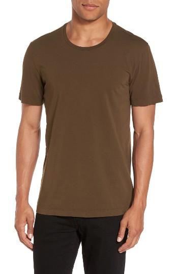 Men's Velvet By Graham & Spencer 'howard' Crewneck T-shirt, Size - Green