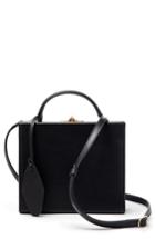 Pop & Suki Personalized Leather Box Bag - Black