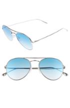 Women's Tom Ford Ace 55mm Stainless Steel Aviator Sunglasses -