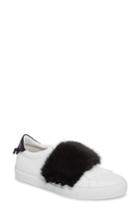 Women's Givenchy Urban Street Slip-on Sneaker With Genuine Mink Fur Trim Us / 35eu - White