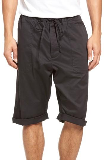 Men's Vince Stretch Woven Drawstring Shorts - Black