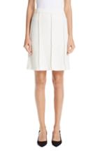 Women's St. John Collection Belle Du Jour Knit A-line Skirt - Beige