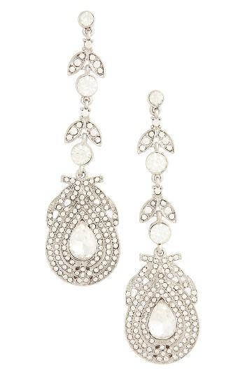 Women's Topshop Statement Leaf Drop Earrings