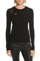 Women's A.l.c. Terence Lace Inset Sweater - Black